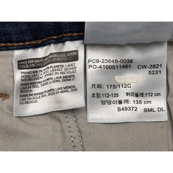 Levi's Womens 24W M Jeans Classic Straight Mid Rise Blue Sculpts Support Stretch - Picture 7 of 7